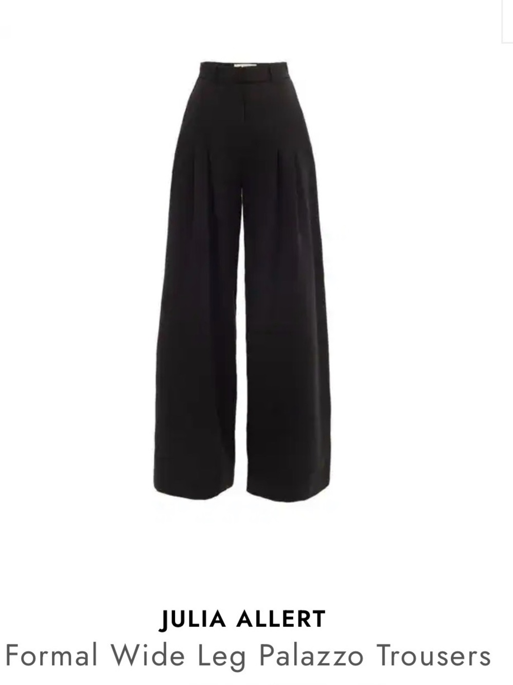 NEW JULIA ALLERT $320 Formal Wide Leg Palazzo Trousers XS - Picture 3 of 3